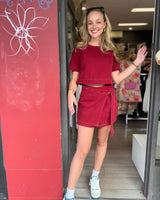 Toby Crop Top // Wine