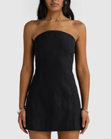 Giovani Linen Mini Dress // Pepper