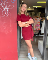 Toby Crop Top // Wine