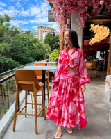 Julian Maxi Skirt // Peony