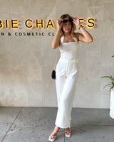 Zaina Crop Top // White