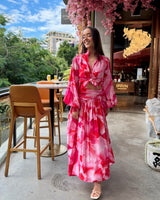 Julian Maxi Skirt // Peony