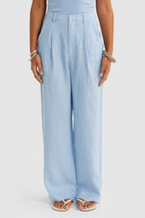 Toja Linen Pants // Sky
