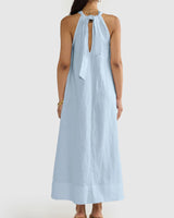 Zuma Linen Maxi Dress // Sky