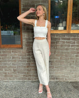 Leone Linen Pants // Sand