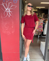 Toby Crop Top // Wine