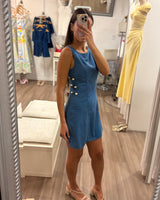 Jaida Mini Dress // Steel