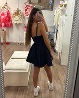 Sully Mini Dress // Dark Wash