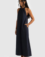 Zuma Linen Maxi Dress // French Navy