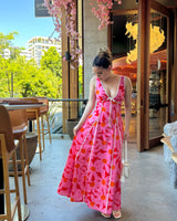 Saraiah Maxi Dress // Cranberry