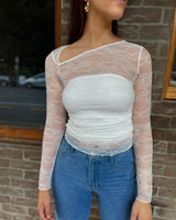 Kimi Lace Top // White