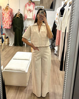 Franki Set // Beige Denim