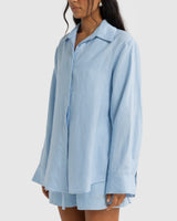 Imali Linen Shirt // Sky