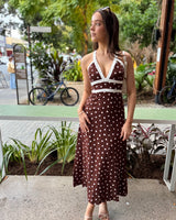 Zesty Maxi Dress // Polka Dot