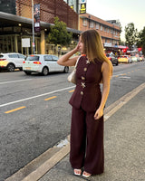 Bayside Vest // Wine