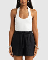 Montie Linen Shorts // Pepper