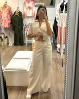 Franki Set // Beige Denim