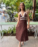 Zesty Maxi Dress // Polka Dot