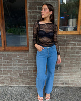 Kimi Lace Top // Black