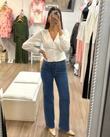 Jensen Straight Leg Jeans // Dark Wash