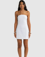 Giovani Linen Mini Dress // Salt