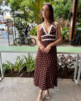 Zesty Maxi Dress // Polka Dot