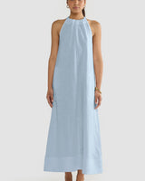 Zuma Linen Maxi Dress // Sky