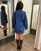 Kieran Denim Shacket // Dark Wash