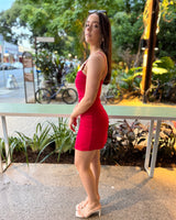 Jenae Mini Dress // Crimson