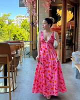 Saraiah Maxi Dress // Cranberry