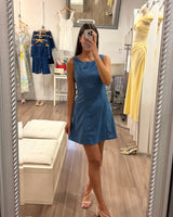 Jaida Mini Dress // Steel