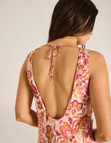 Sundara Magnolia Maxi Slip Dress // Sangria | Tigerlily