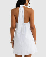 Samala Linen Mini Dress // Salt