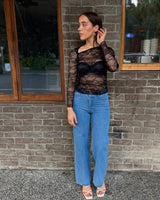 Kimi Lace Top // Black