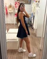 Sully Mini Dress // Dark Wash