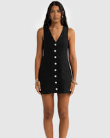 Aesha Linen Mini Dress // Pepper