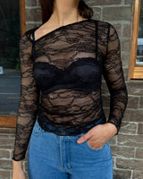 Kimi Lace Top // Black