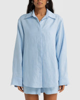 Imali Linen Shirt // Sky