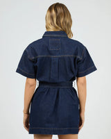 Juni Mini Dress // Dark Wash