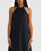 Zuma Linen Maxi Dress // French Navy