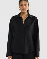 Imali Linen Shirt // Pepper