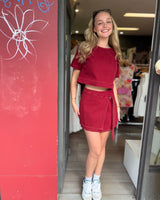 Toby Crop Top // Wine