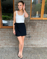 Sophia Linen Wrap Skirt