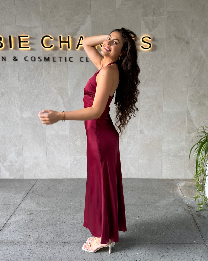 Rhianne Slip Dress // Wine