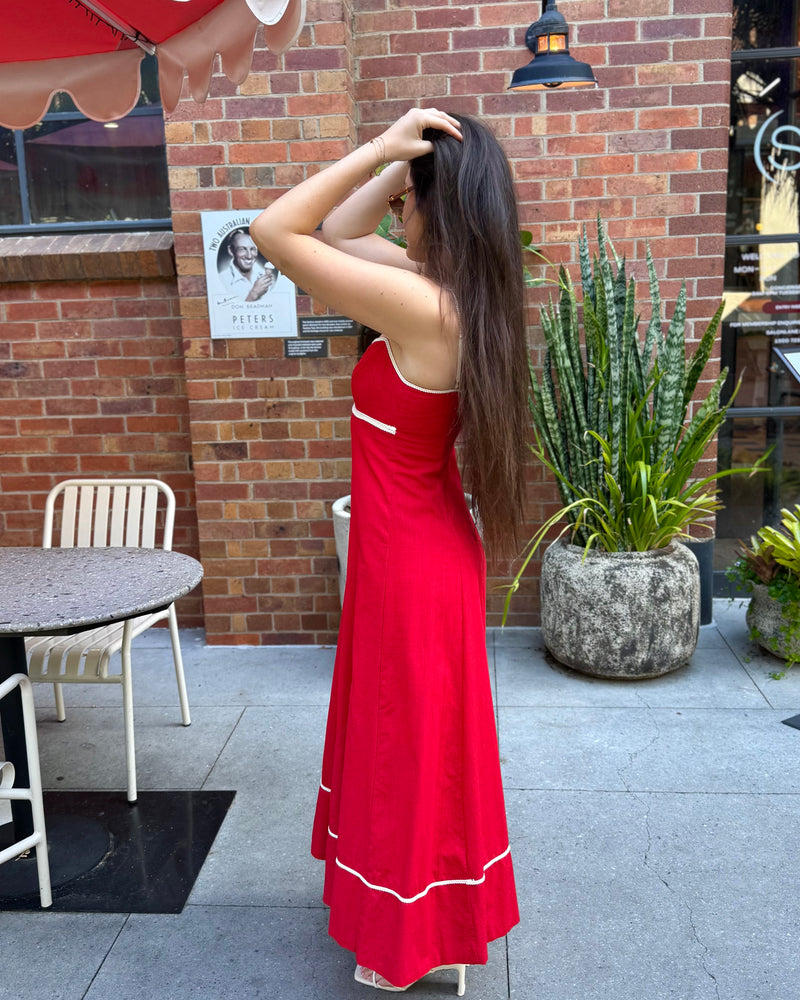 Rue Maxi Dress // Cranberry