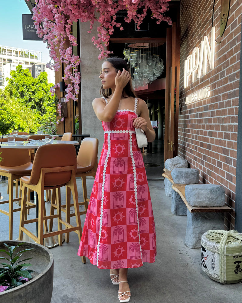 Lena Maxi Dress // Raspberry