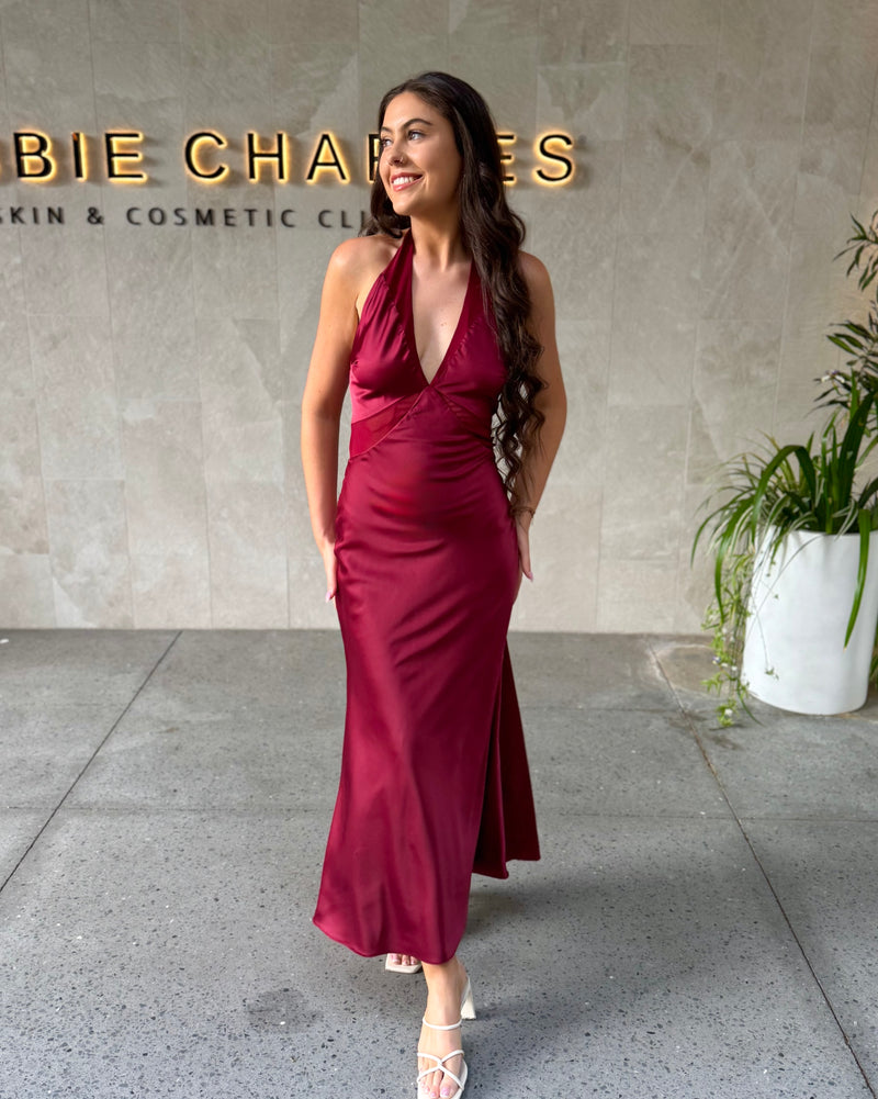 Rhianne Slip Dress // Wine