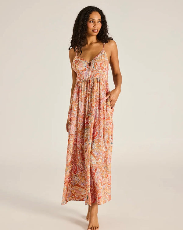 tigerlily crochet dress Teja Maxi Clothing Size:M Me+Em Silk Polka Dot 5529405.100% viscose collection:knitwear