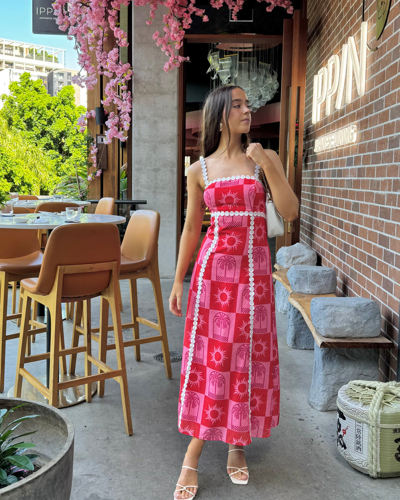 Lena Maxi Dress // Raspberry