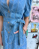 Bobbi Mini Dress // Blue Denim